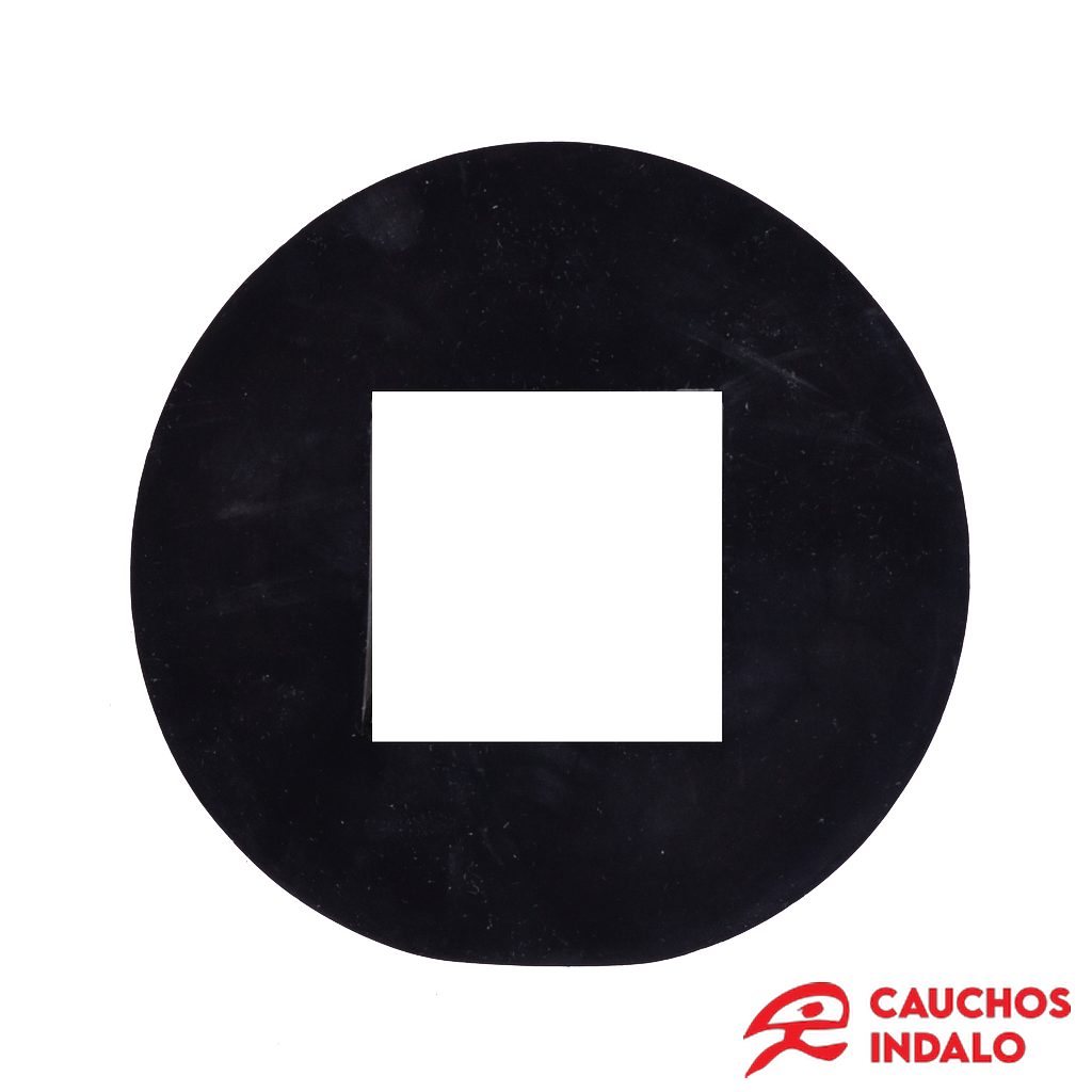 Separador de goma 90 mm cuadrado 35x35 para estrella peladora almendra Separador de goma 90 mm cuadrado 35x35 para estrella peladora almendra