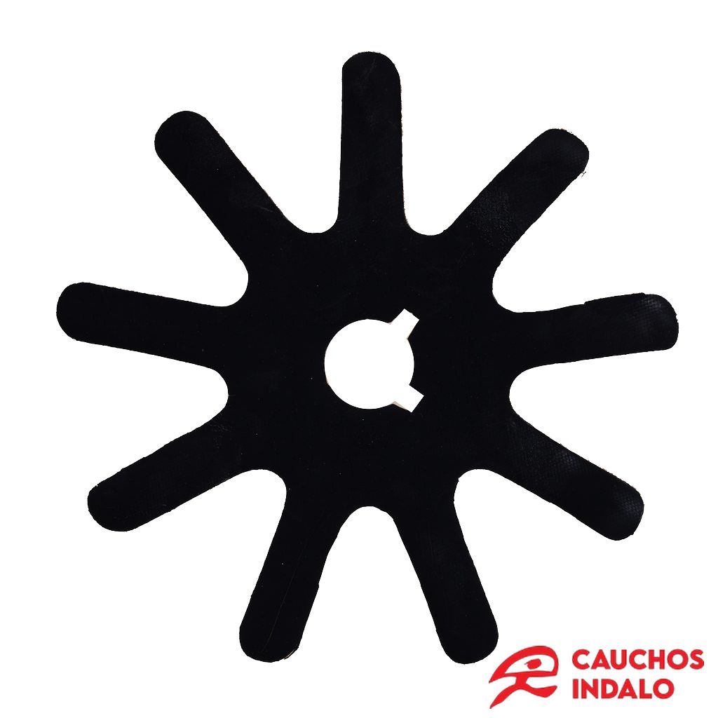 Estrella Peladora Almendra 9 Puntas 200mm Lona VE044 Estrella Peladora Almendra 9 Puntas 200mm Lona VE044